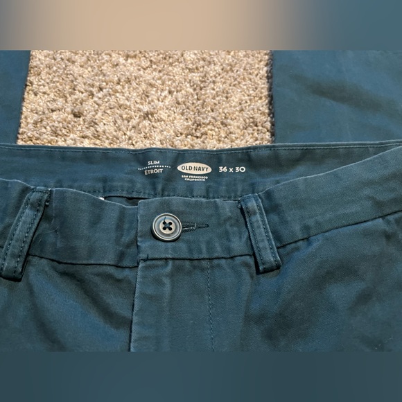 Old Navy Men’s Khaki Pants (teal) - Picture 3 of 3